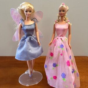 2000’s Rose Princess and Tooth Fairy Barbies